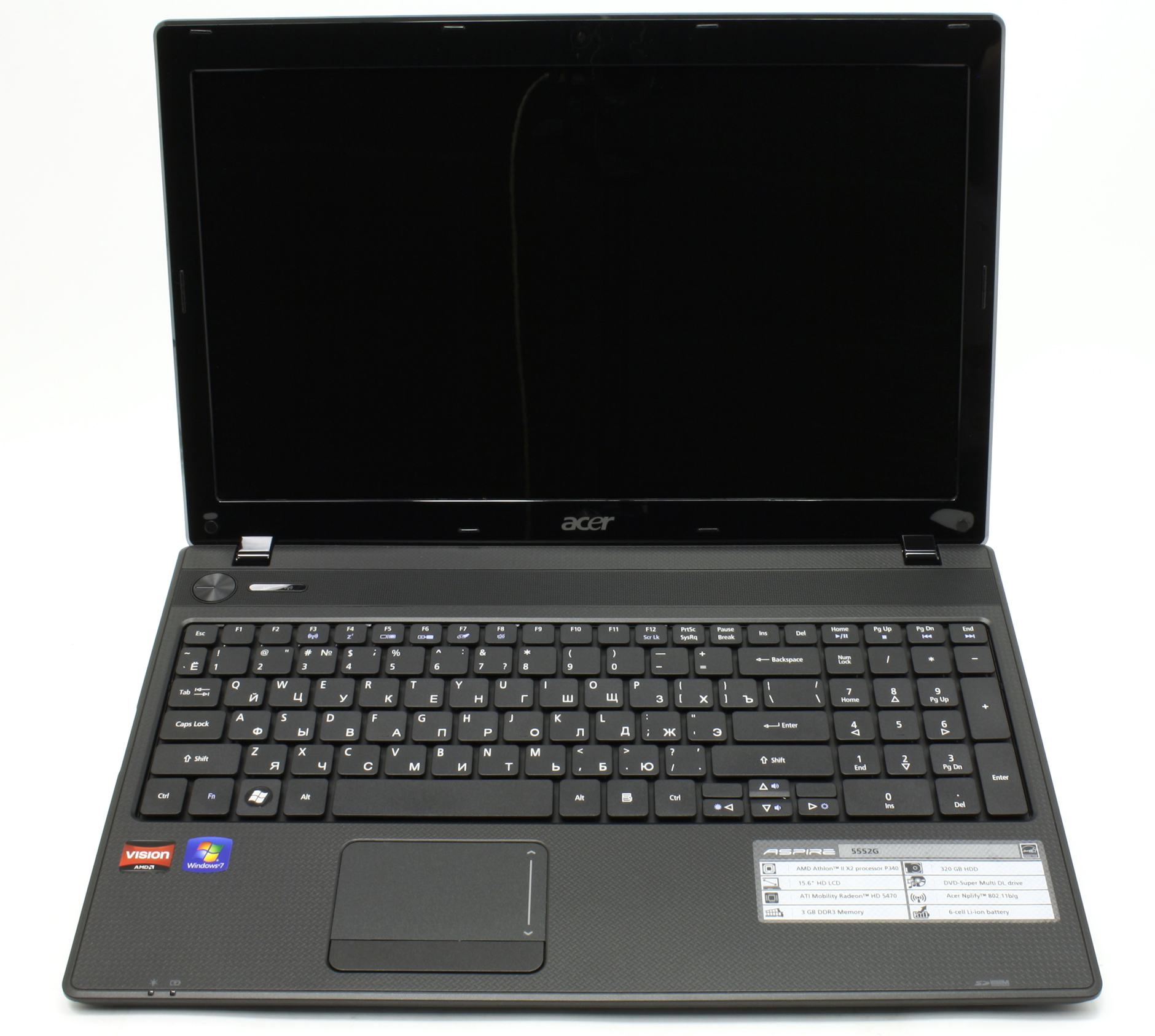 Ноутбука Aspire 5552G