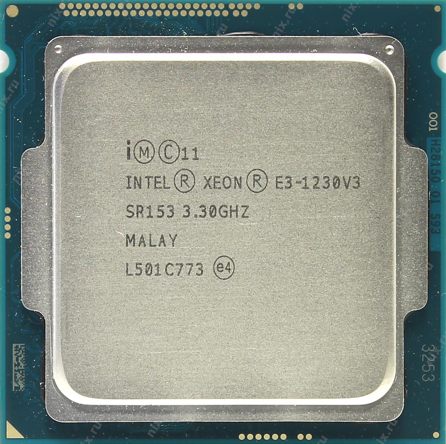Процессор INTEL Xeon Processor E3-1230 v3 - купить, сравнить тесты ...