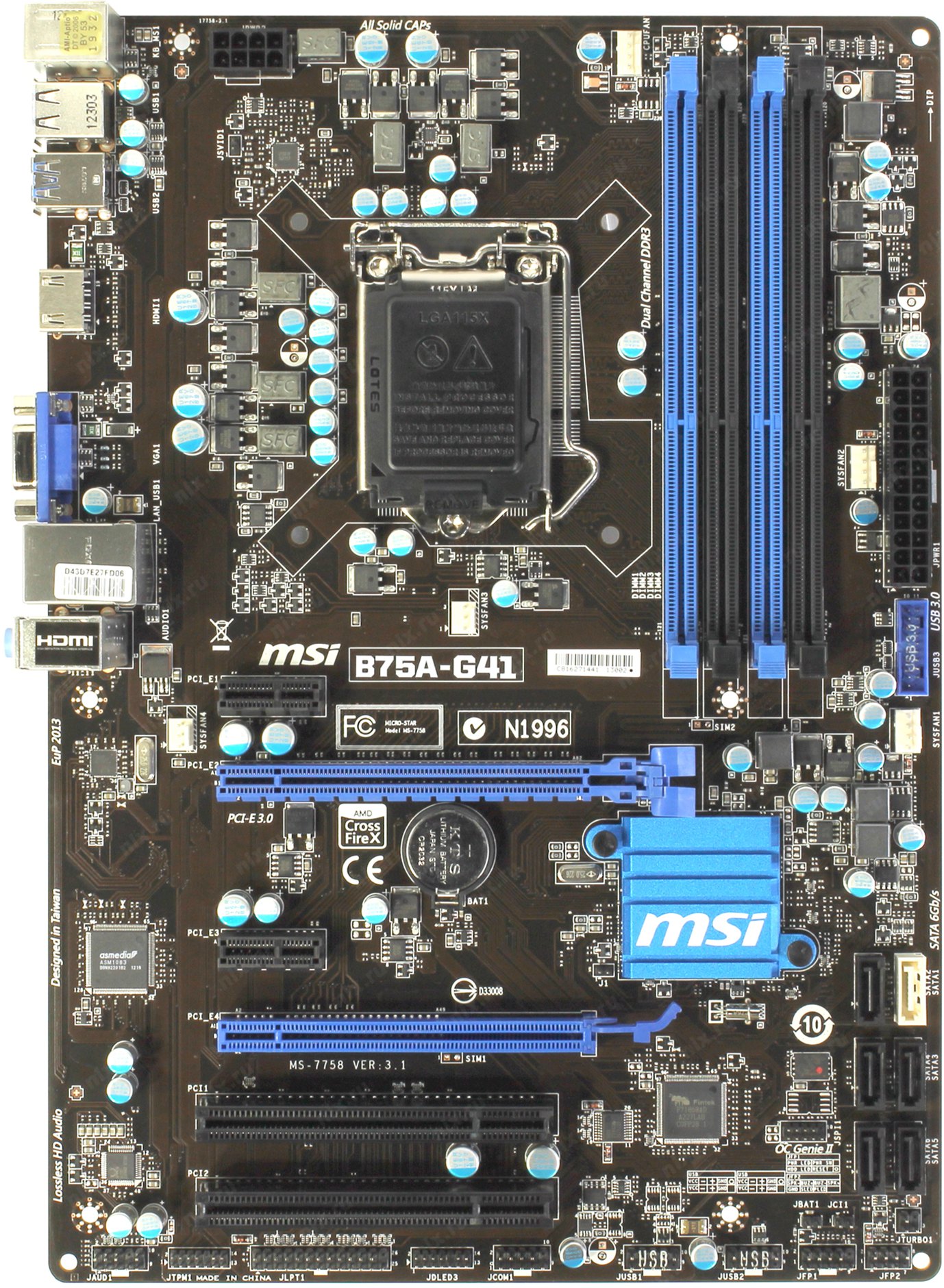 MSI B75A-G41 — купить, цена и характеристики, отзывы