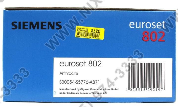 Siemens Euroset 802 Инструкция Пользователя