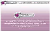 Sony AccuCORE Technology