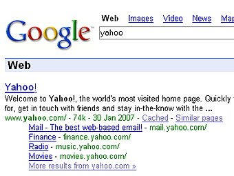 Yahoo  Google