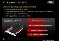  ATI Radeon HD 4550  ATI Radeon HD 4350 