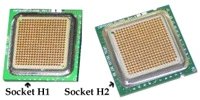 Socket H1 (LGA 1156)  Socket H2 (LGA 1155)