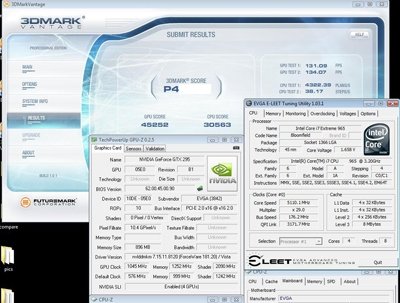 Intel Core i7  GeForce GTX 295     3DMark Vantage