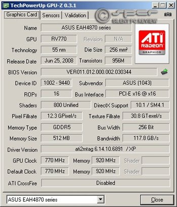 ASUS Matrix   Radeon HD 4870