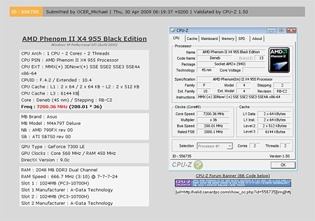 Phenom II X4 955   7200