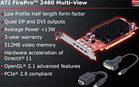 AMD FirePro 2460 Multi-View    4     