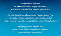  Photokina  Samsung    NX