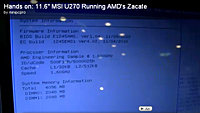 MSI  11.6"  Wind 270  1.6  AMD Zacate