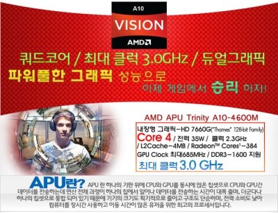 APU AMD A10-4600M_