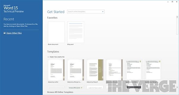 Office 15 Technical Preview