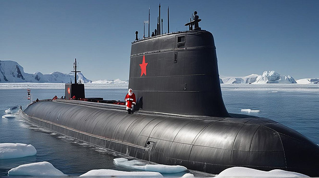 Северный полюс за Дедом Морозом