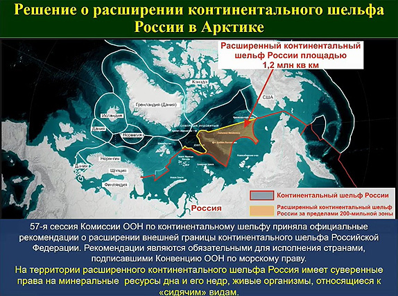 Решение о расширении континентального шельфа