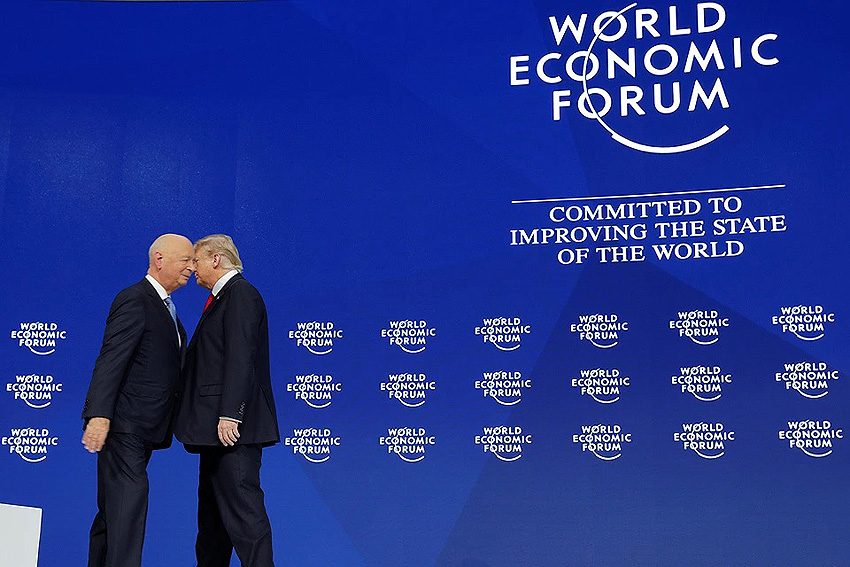 Шваб и Трамп на Word Economic Forum