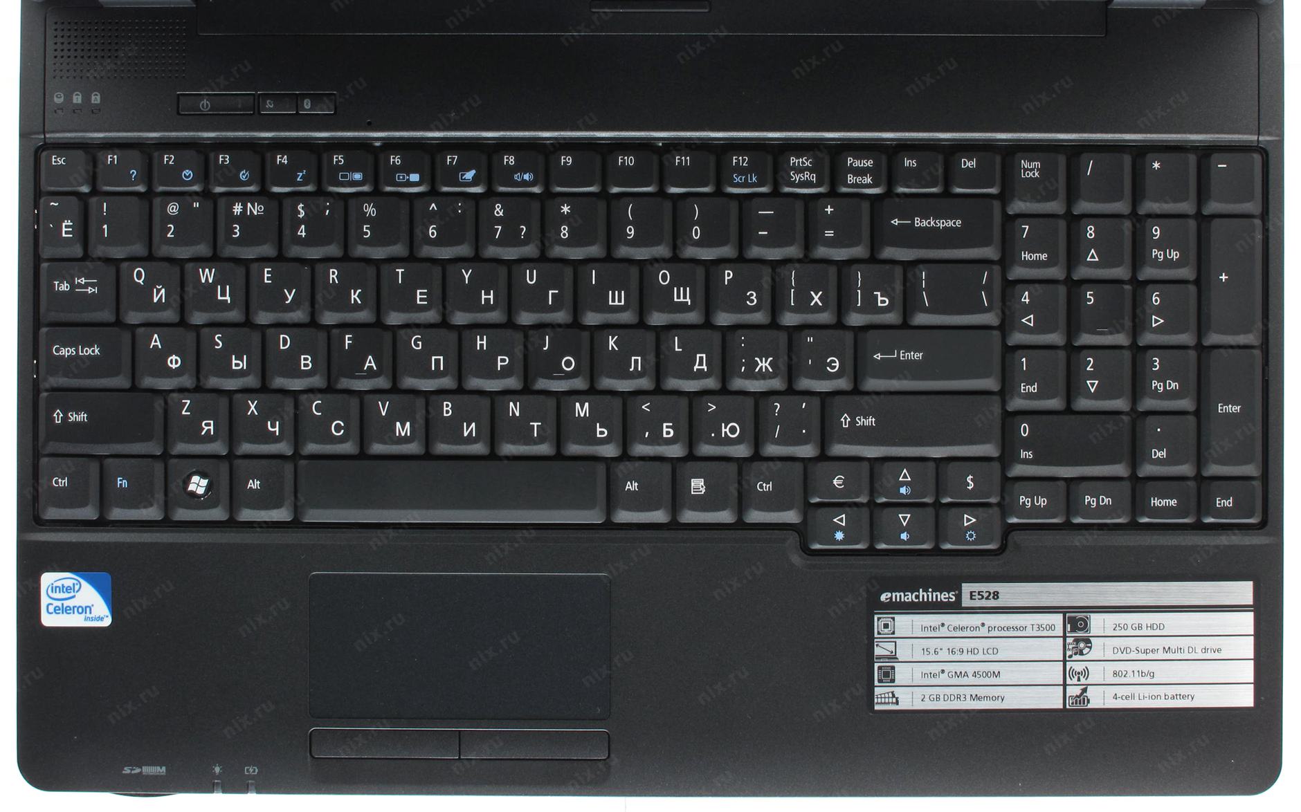 Ноутбук Emachines E528 Характеристика