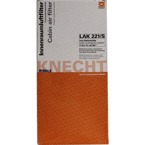  MAHLE < LAK221/S > Фильтр воздушный салона угольный (2шт)