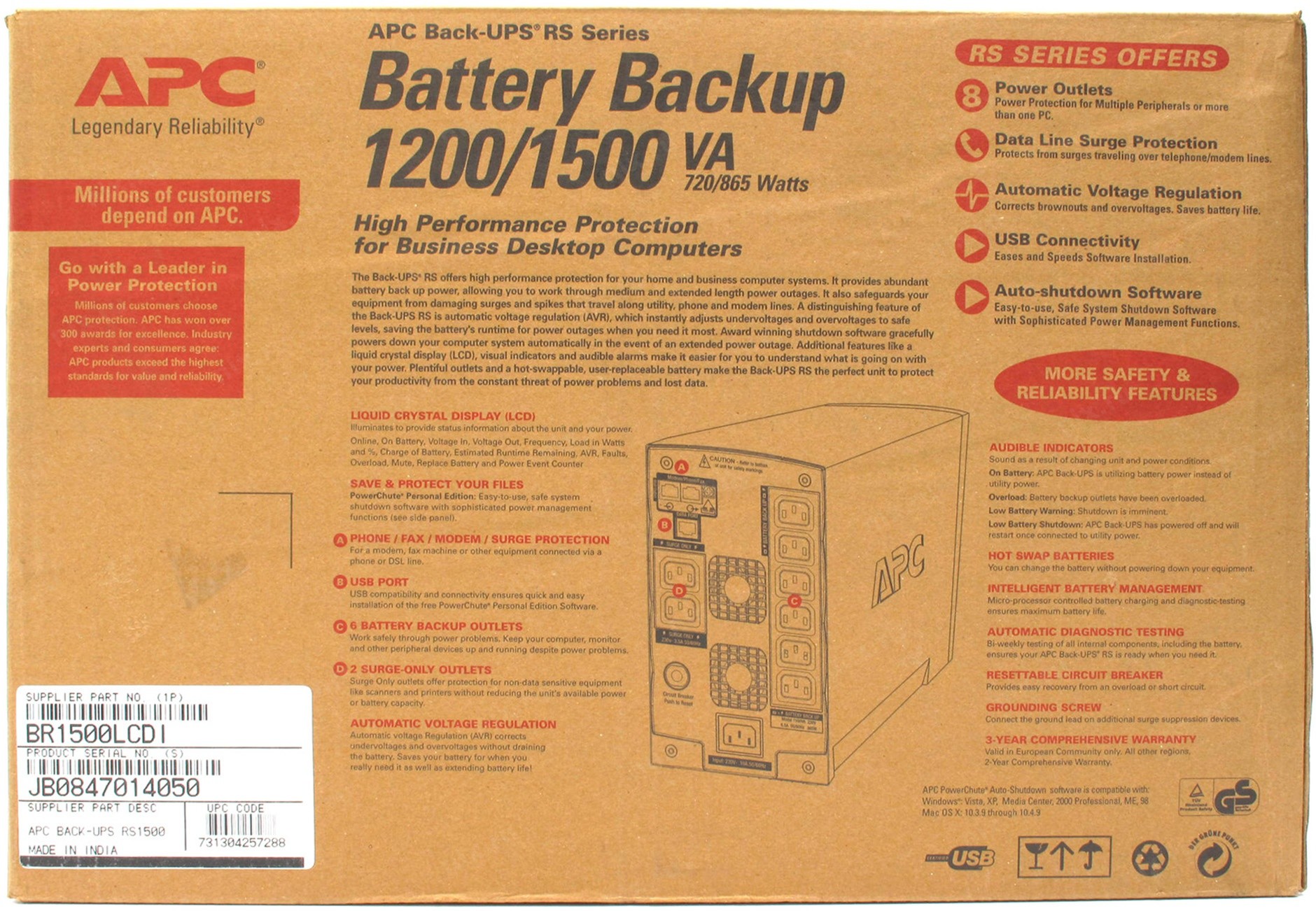 Apc back ups rs 1500 схема