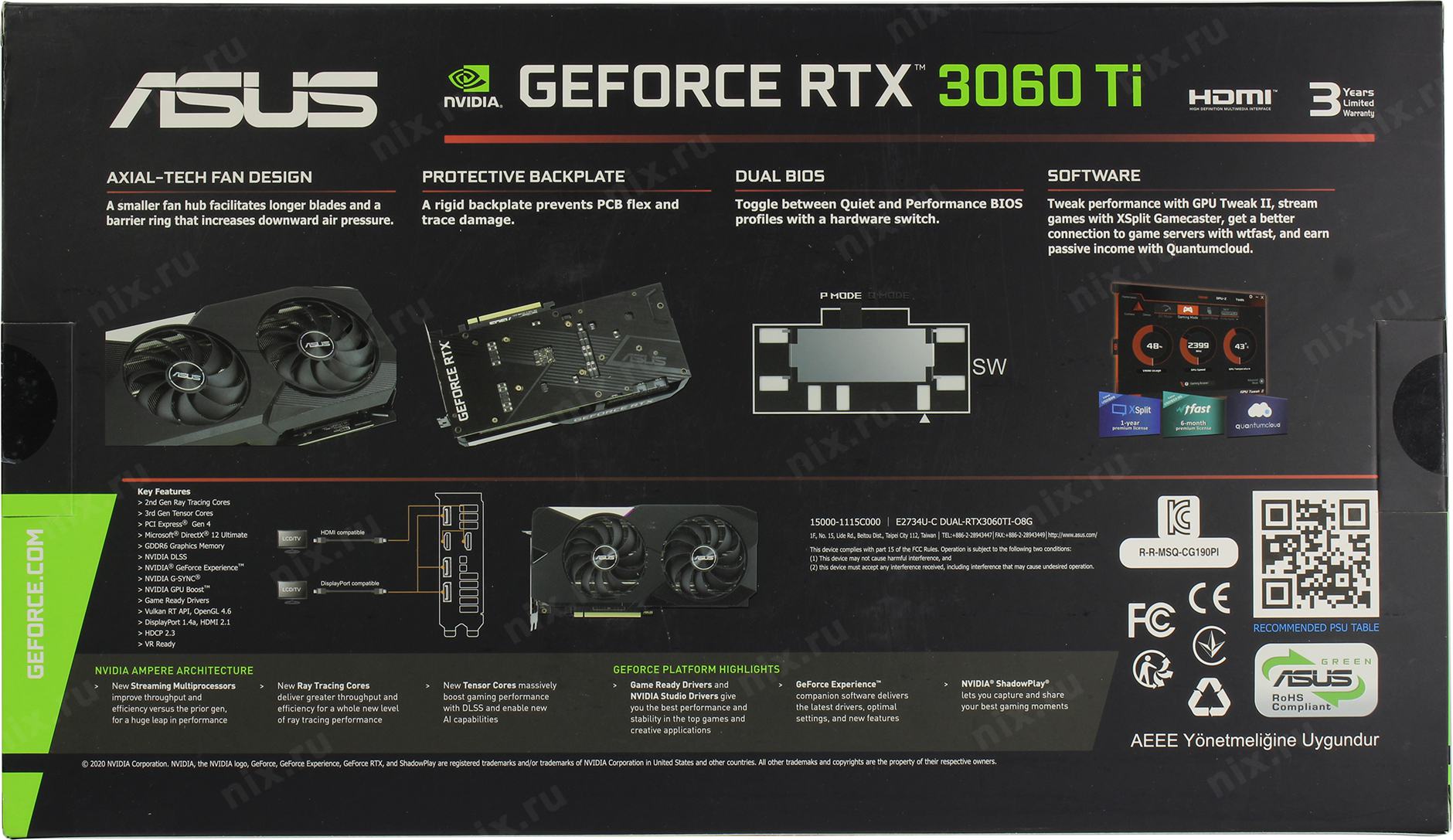 Asus dual geforce rtx 4060 o8g