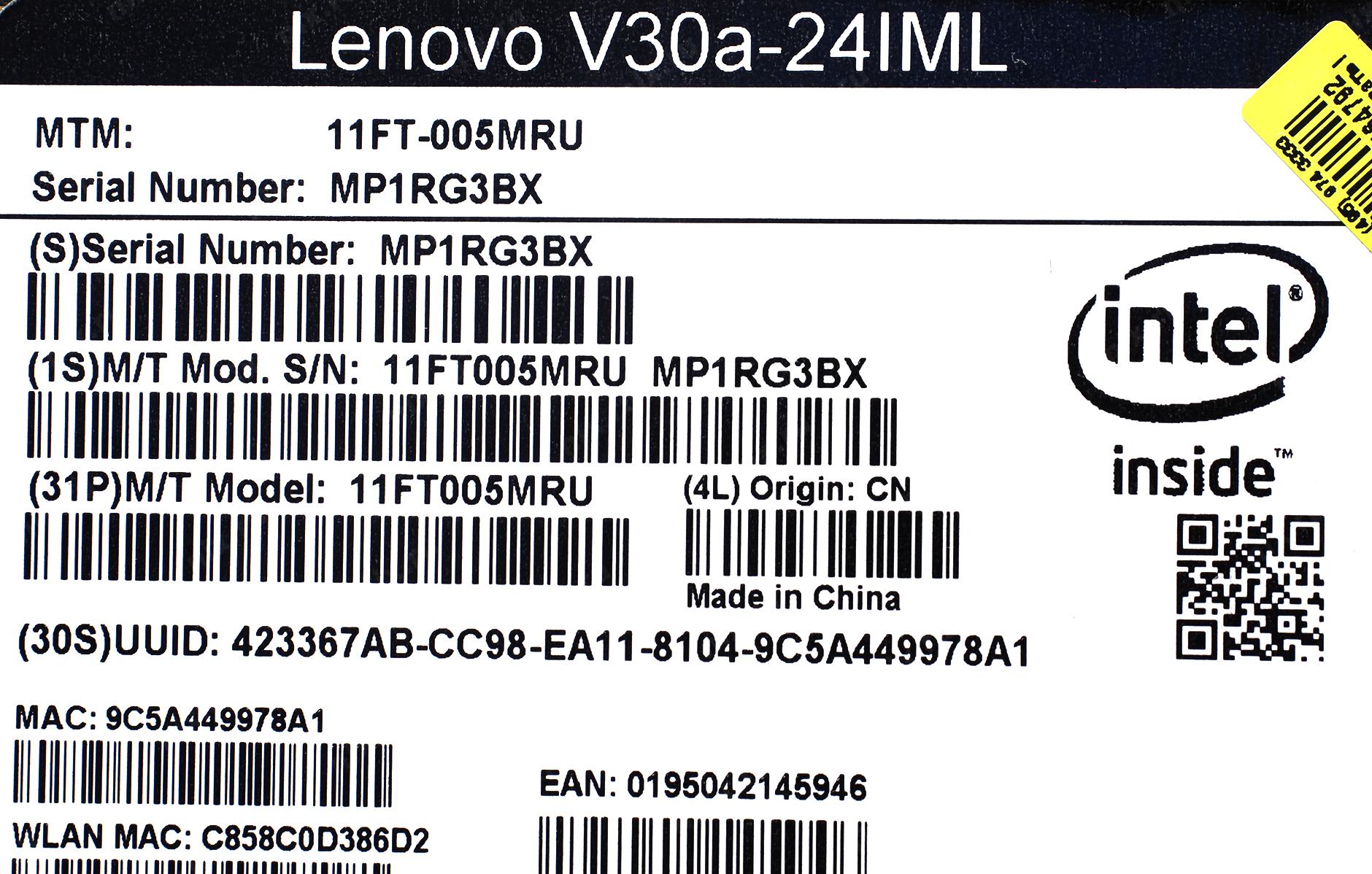 Monoblok Lenovo V30a 24iml 11ft005mru Kupit Cena I Harakteristiki Otzyvy