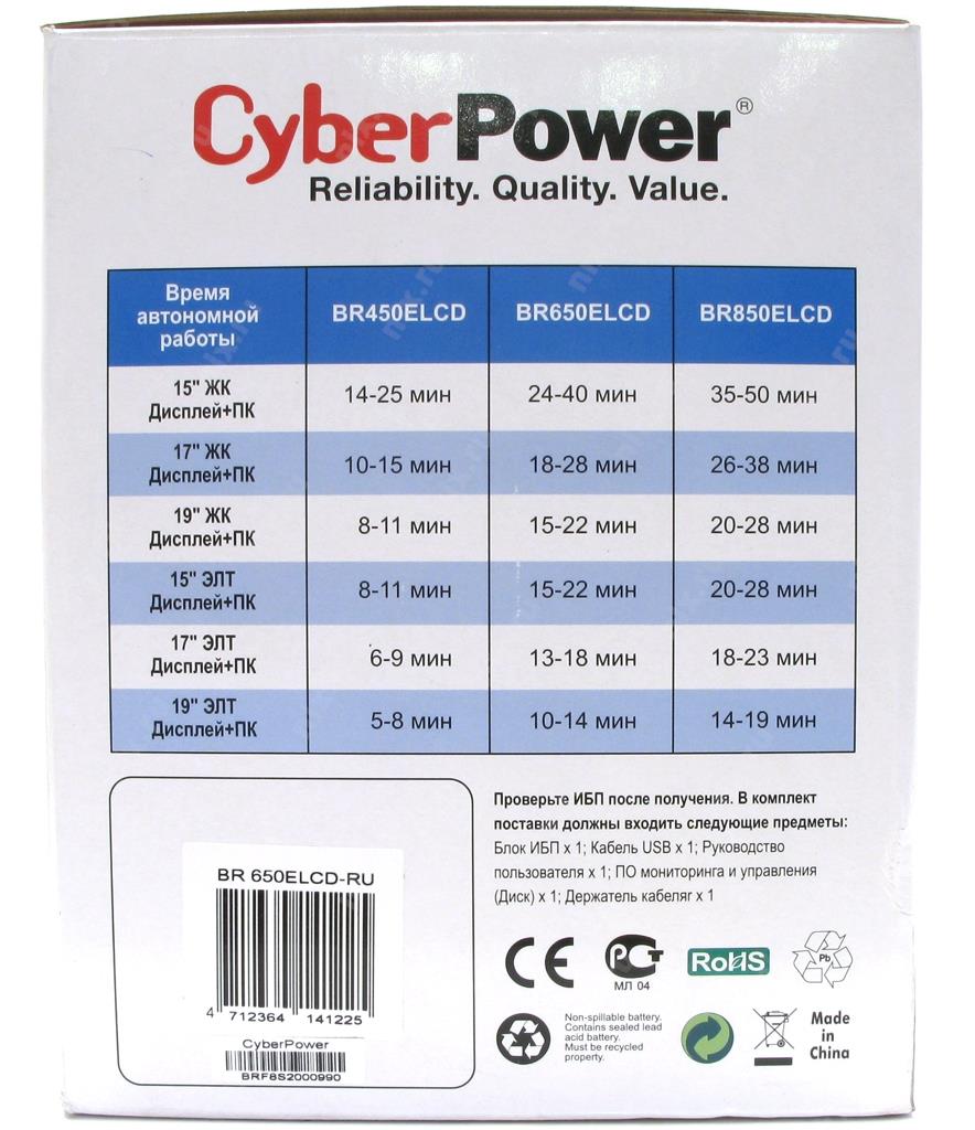 Cyberpower br850elcd схема