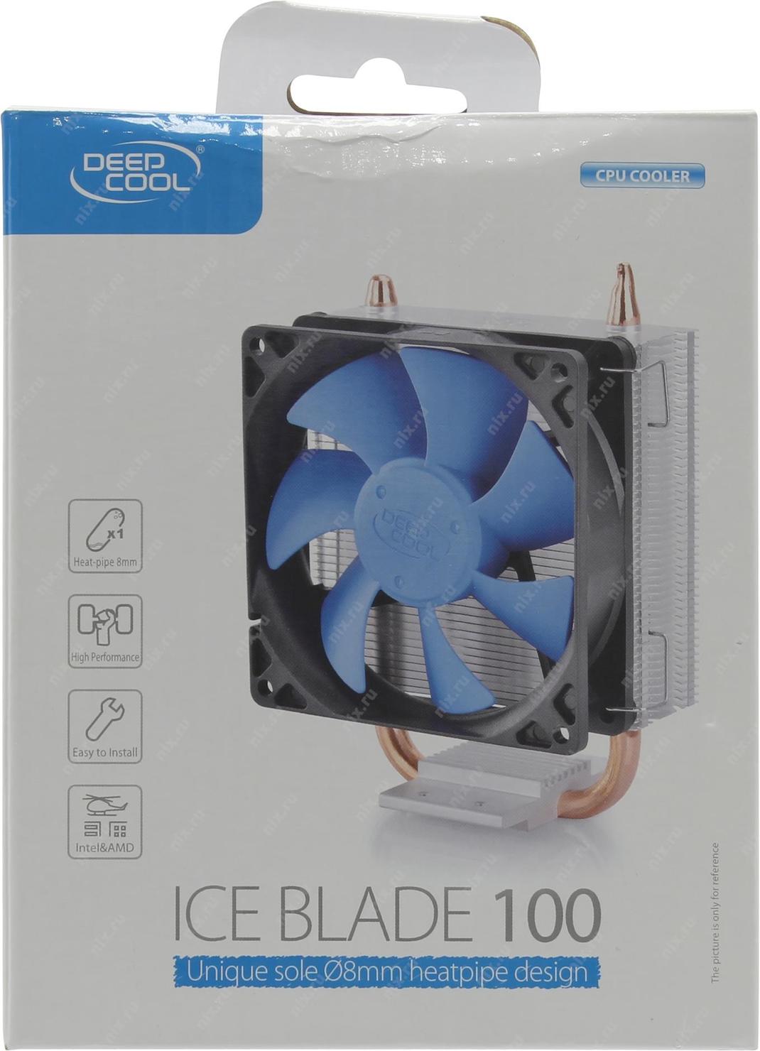 Deepcool ice 100. Deepcool Ice Blade 100 [dp-mch1d8-ib100]. Deepcool Ice Blade 100. Deepcool Ice Blade 100 Ret. Устройство охлаждения(кулер) Deepcool Ice Blade.