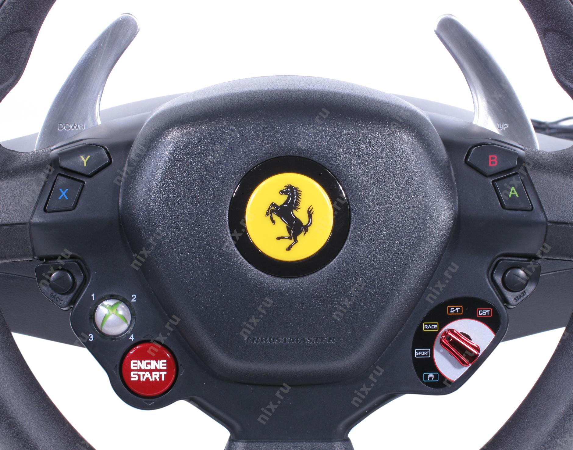 Не работают педали на руле thrustmaster ferrari