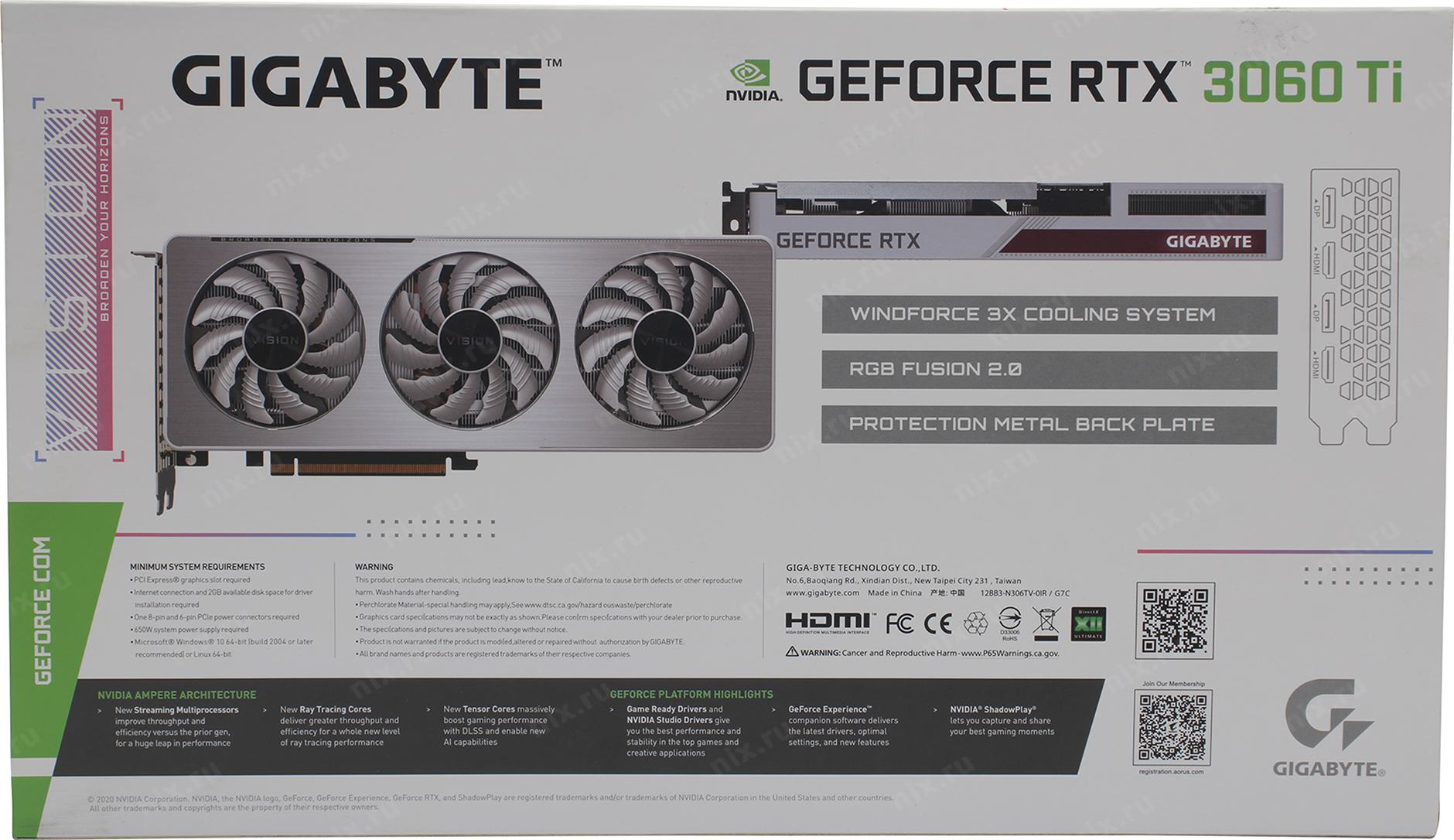 Видеокарта gigabyte rtx 3060