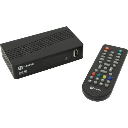 Проигрыватель HARPER <HDT2-1202> (Full HD A/V Player, HDMI, RCA, USB2.0, DVB-T/DVB-T2, ПДУ)