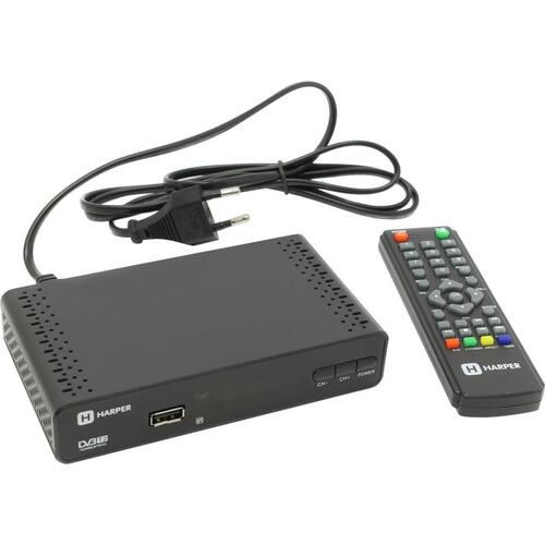 Проигрыватель HARPER <HDT2-1513> (Full HD A/V Player, HDMI, RCA, USB2.0, DVB-T/DVB-T2, ПДУ)