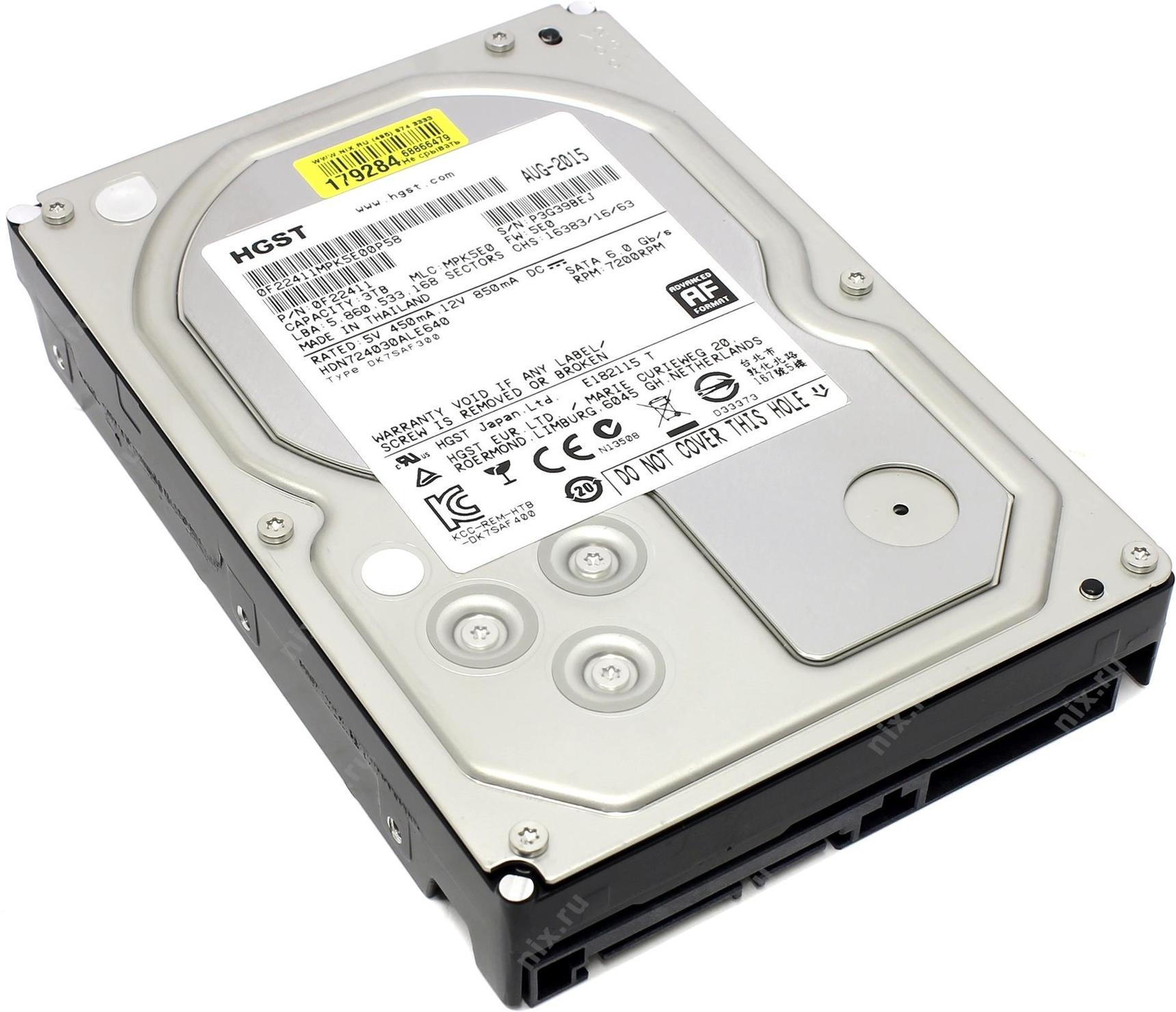 Zhestkij Disk Hgst Deskstar Nas 3 Tb Hdn724030ale640 Sata Kupit Cena I Harakteristiki Otzyvy