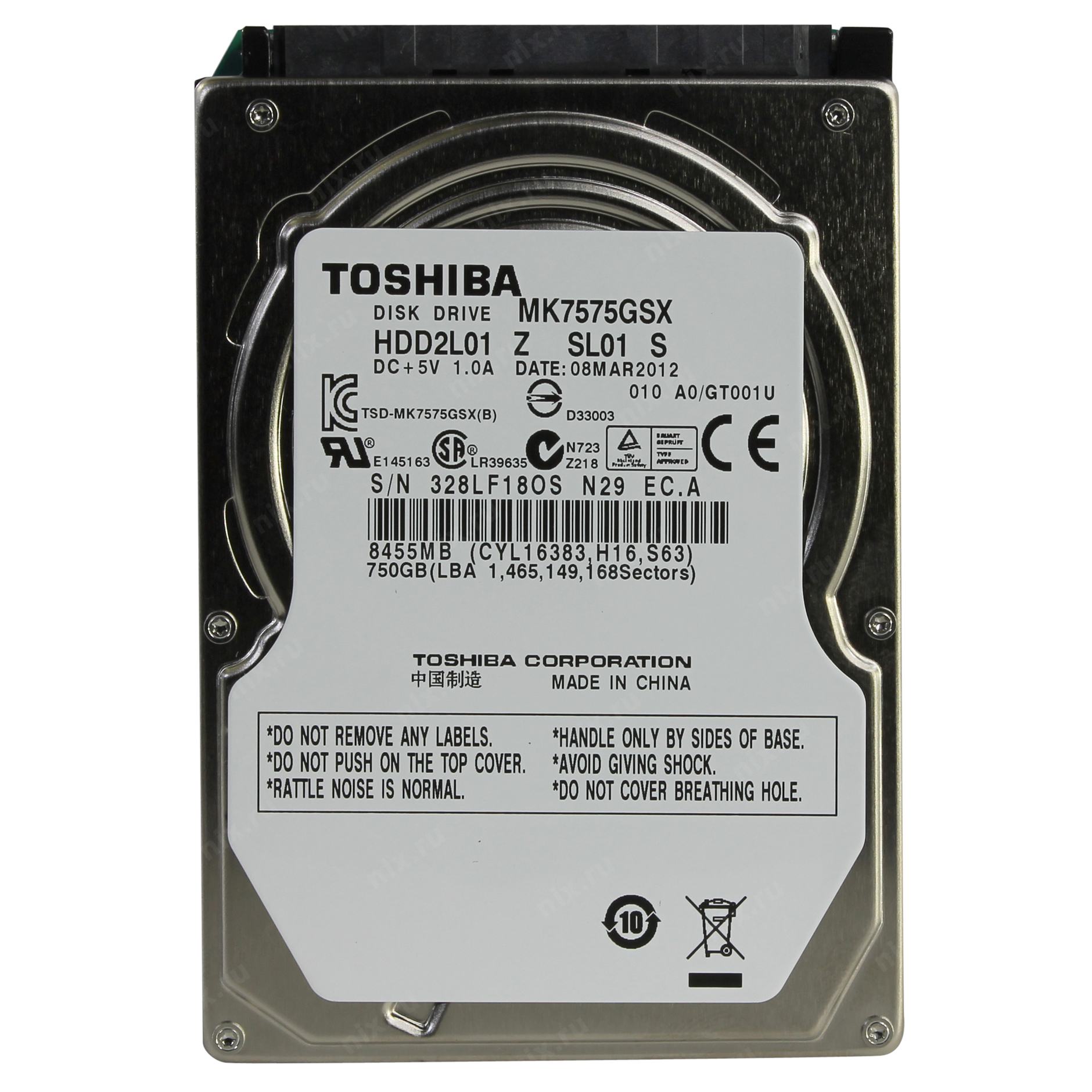 Zhestkij Disk Toshiba 750 Gb Mk7575gsx 750 Gb Sata Kupit Cena I Harakteristiki Otzyvy