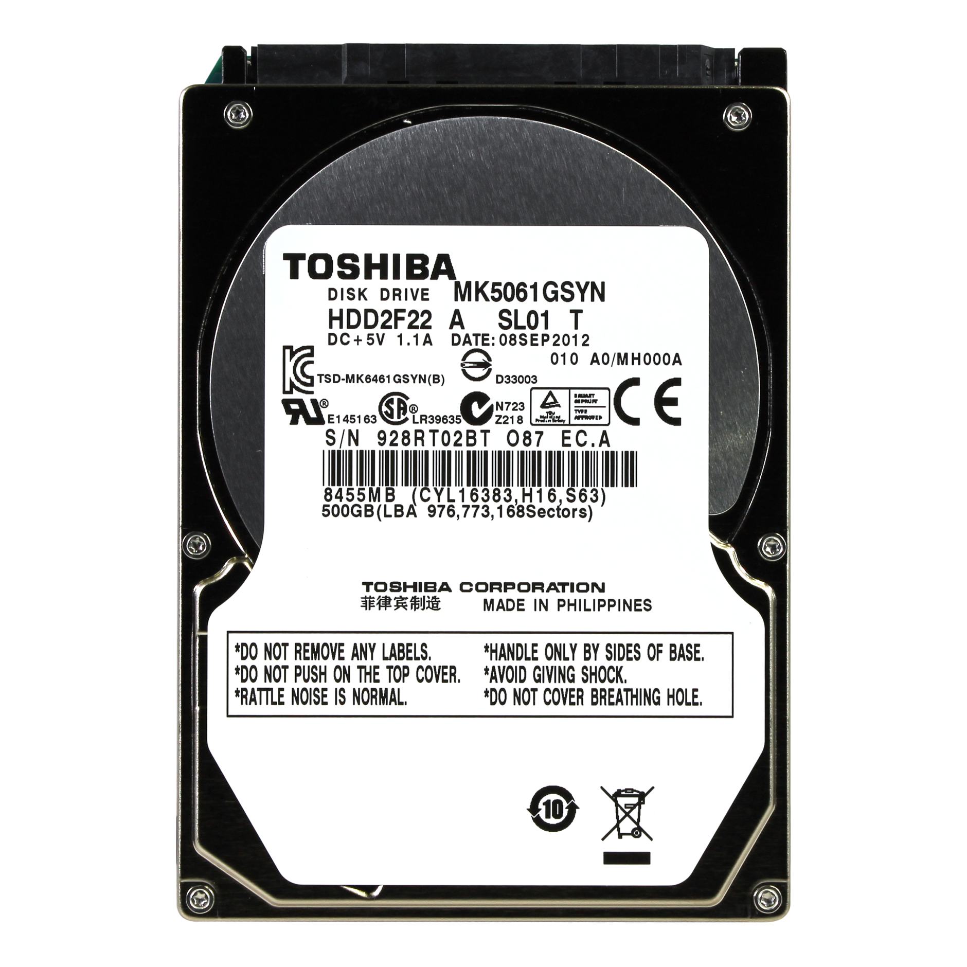 Zhestkij Disk Toshiba 500 Gb Mk5061gsyn 500 Gb Sata Kupit Cena I Harakteristiki Otzyvy