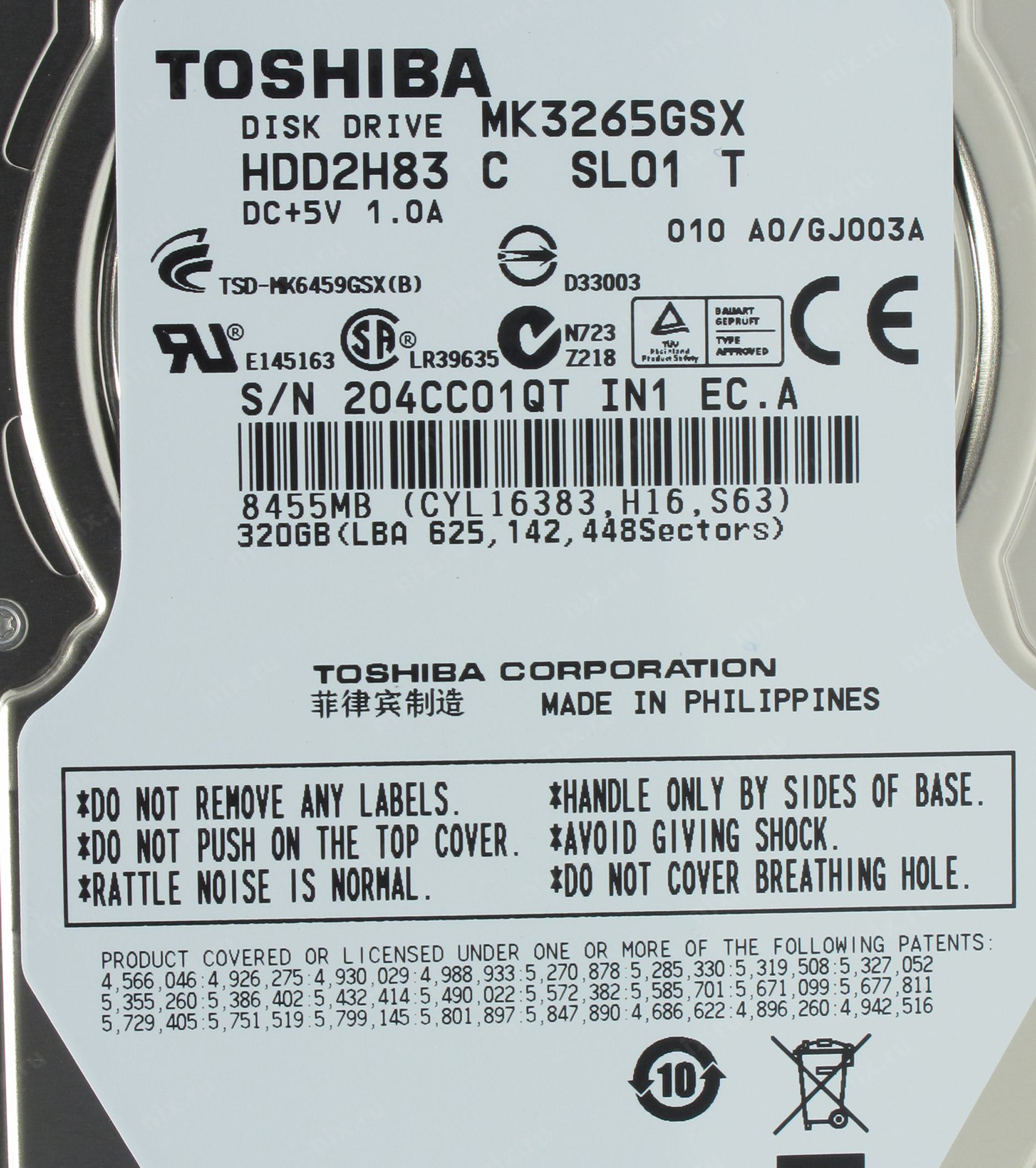 Zhestkij Disk Toshiba 320 Gb Mk3265gsx 320 Gb Sata Kupit Cena I Harakteristiki Otzyvy