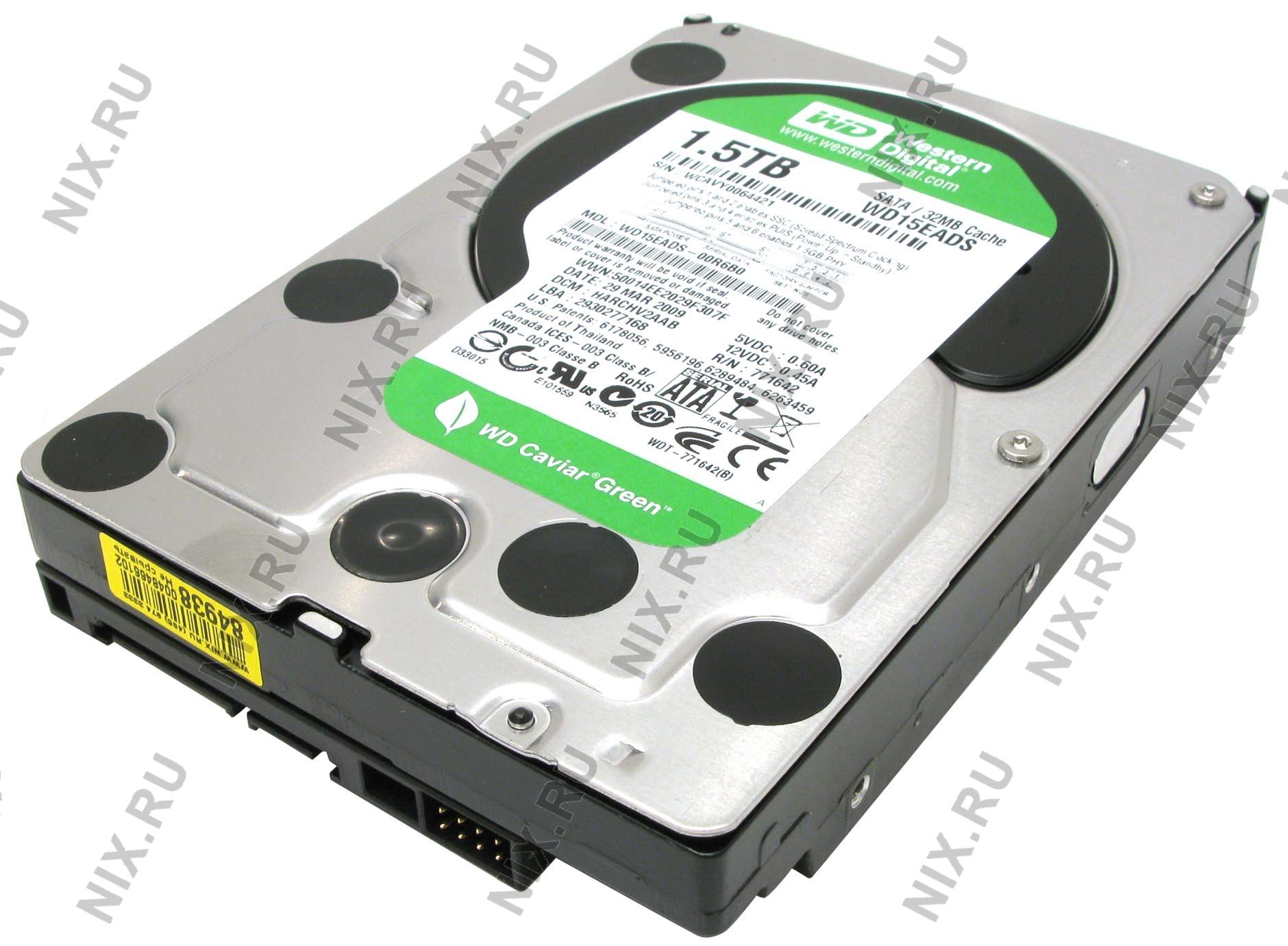 Тб 2.5. Жёсткий диск Western Digital 1 ТБ Green. 1.5TB Western Digital Caviar Green. Неисправные HDD Western Digital 1.5 ТБ. Wd15eads Jumpers.