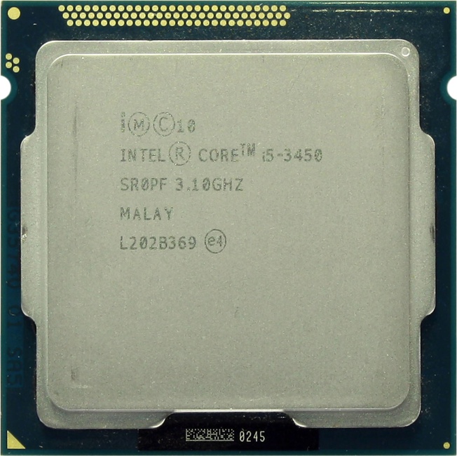 Разгон процессора intel core i5 3450