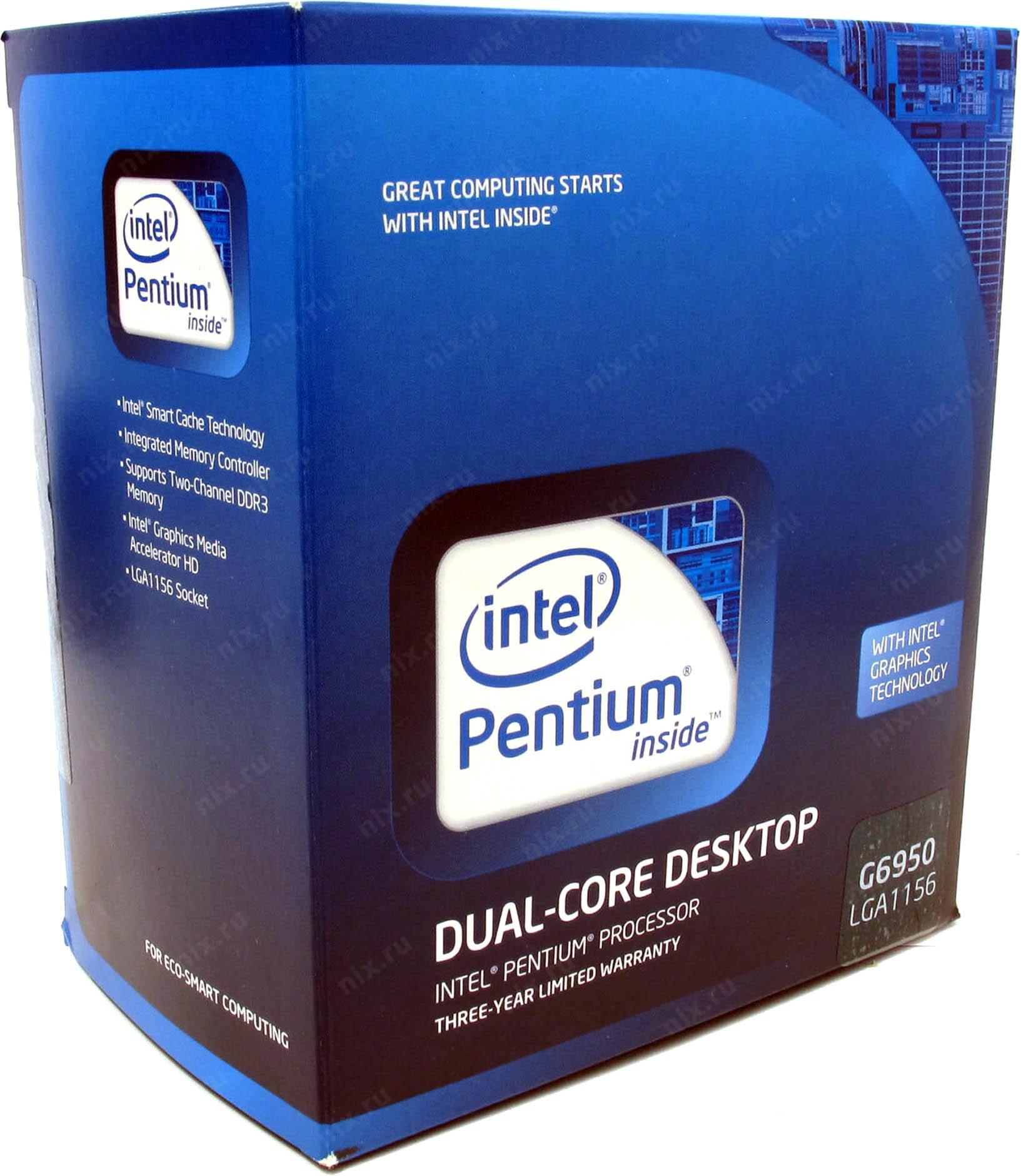 Процессор pentium dual core. Pentium g6950.