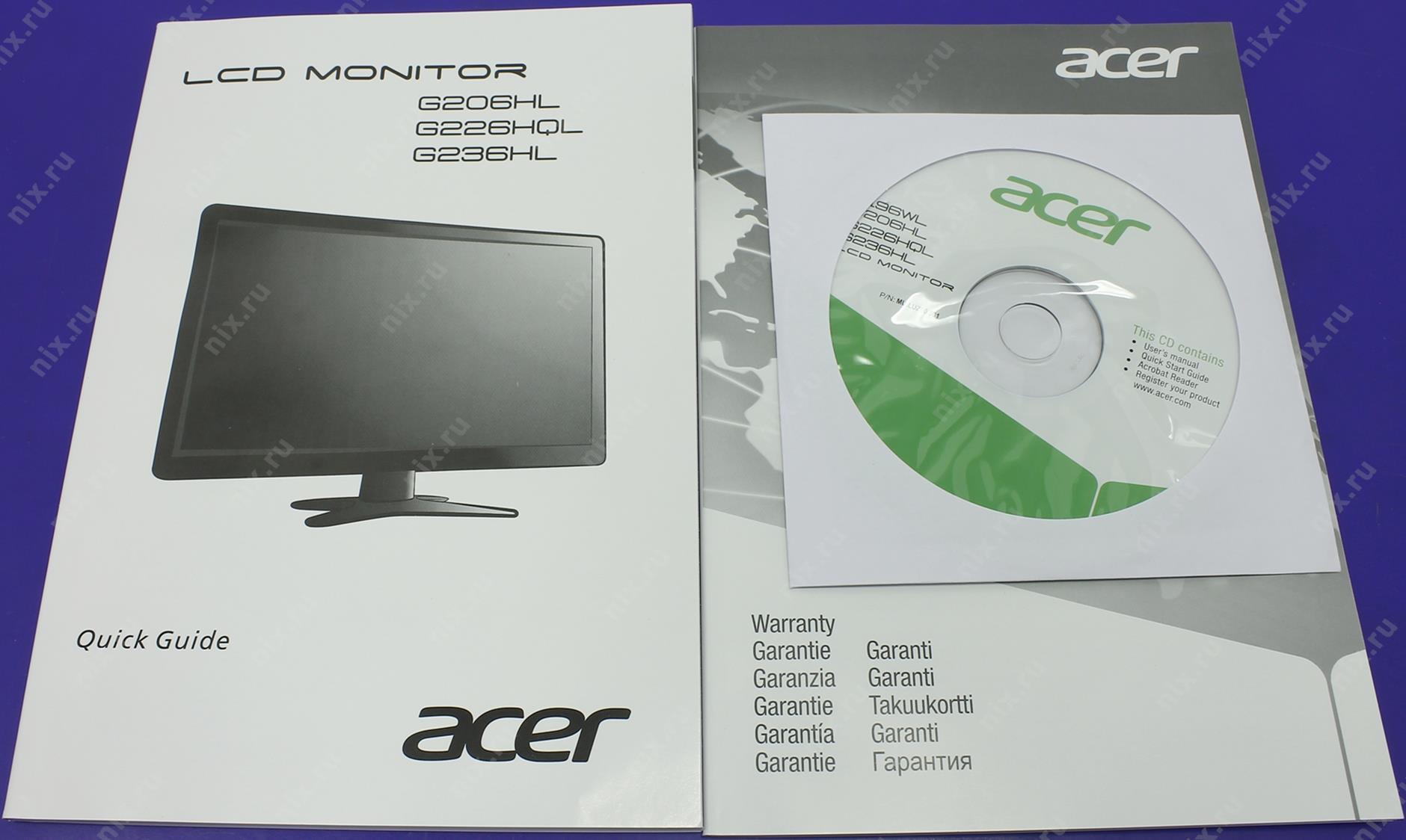 Acer g236hl схема