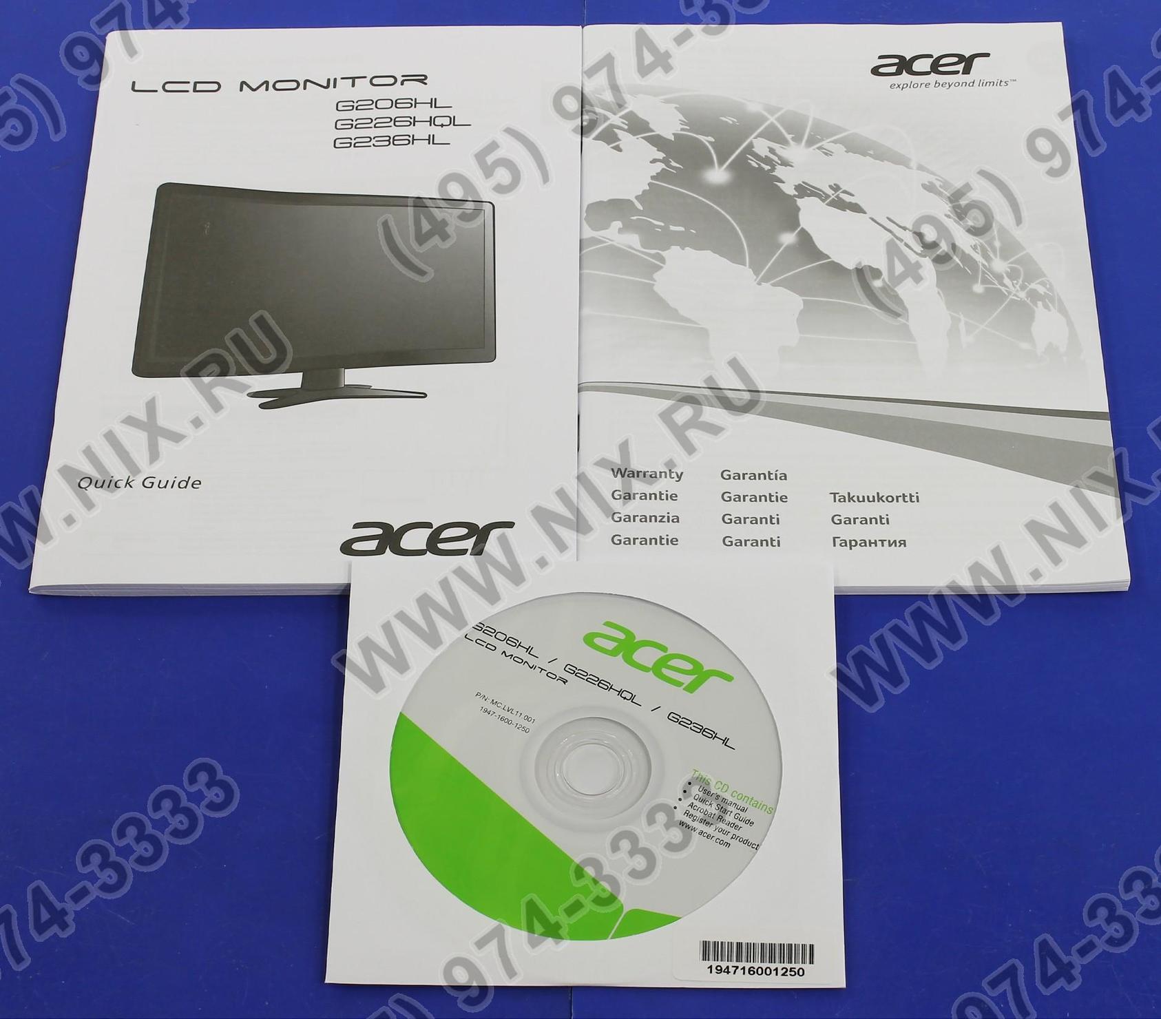 Acer g236hl схема