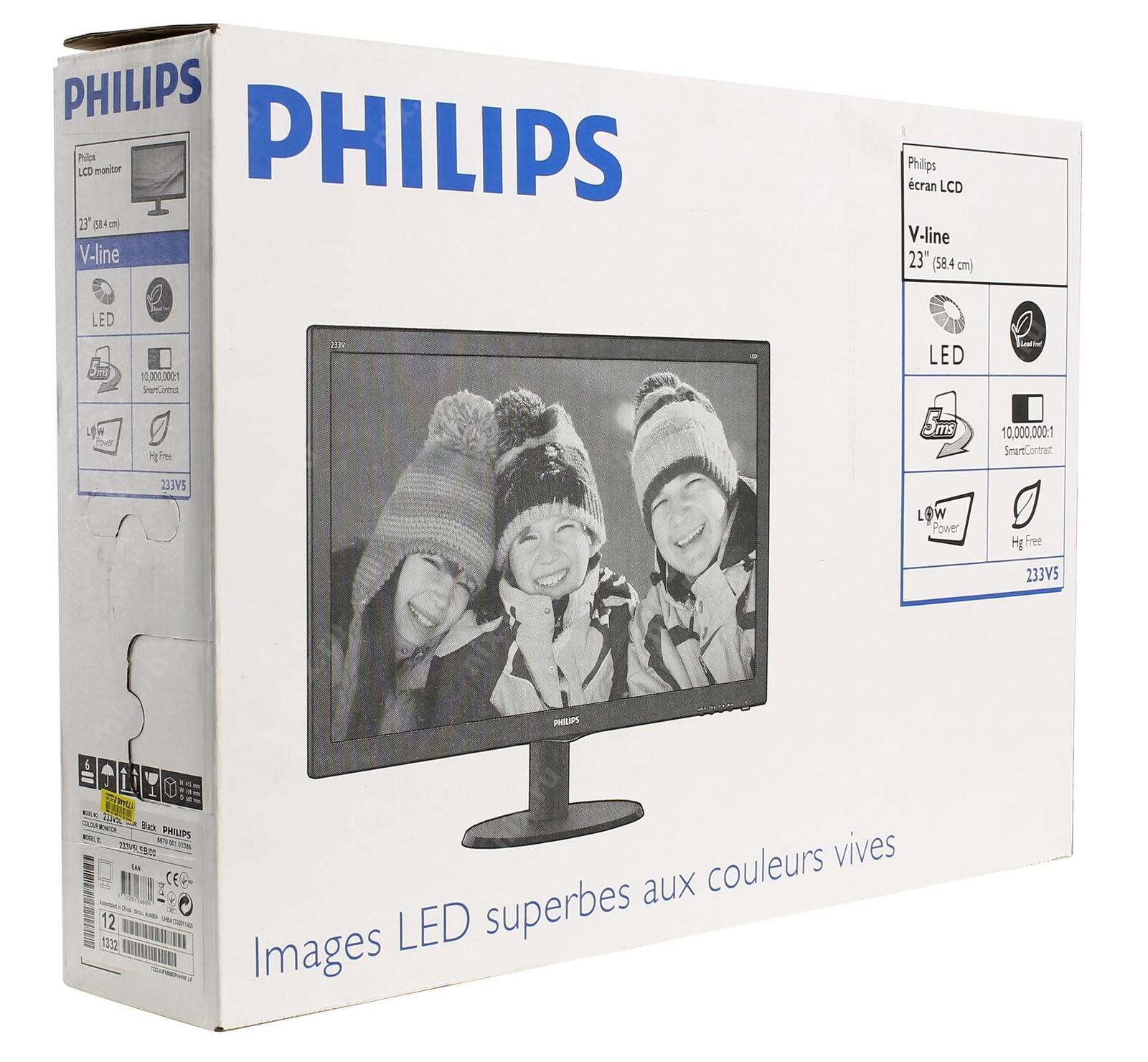 Philips 233v5l изображение скачет