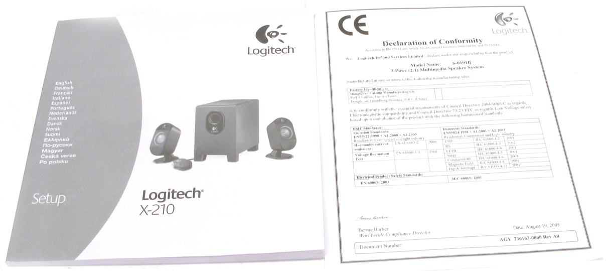 Схема logitech x210