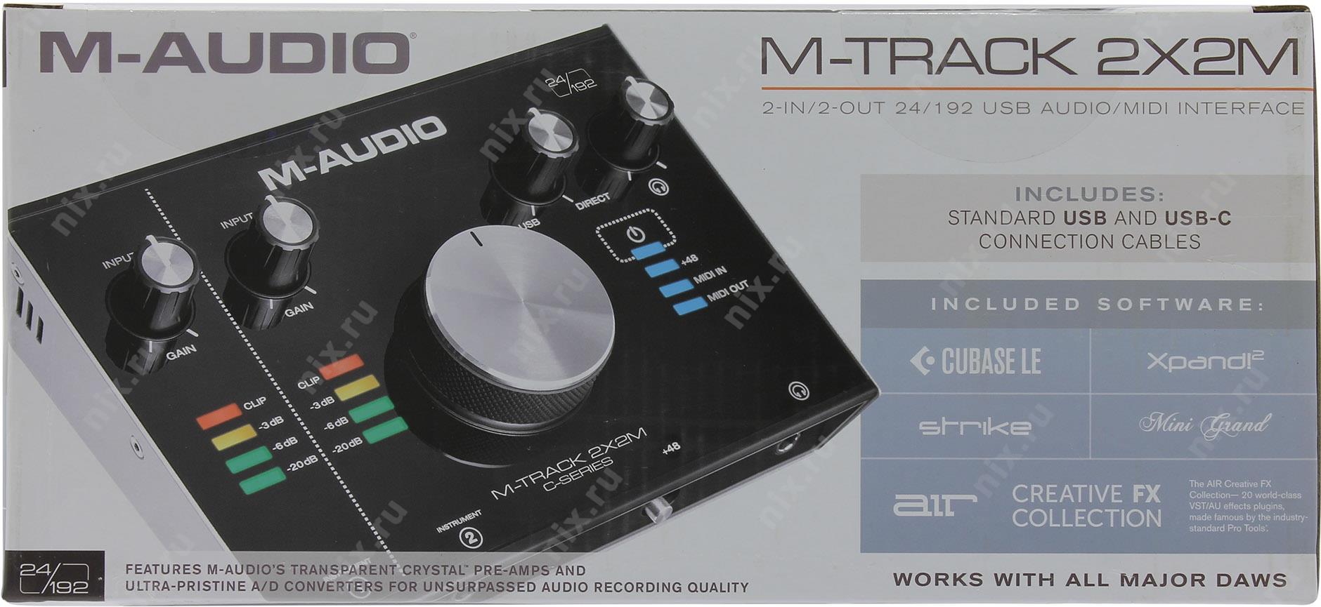 Звуковая карта m audio m track 2x2