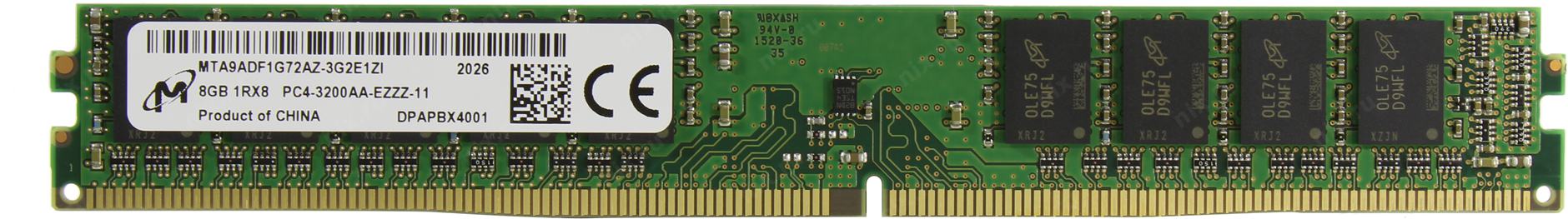 Modul Pamyati Micron Ddr4 Ecc Dimm 8 Gb Pc4 25600 1 Sht Mta9adf1g72az 3g2e1 Kupit Cena I Harakteristiki Otzyvy