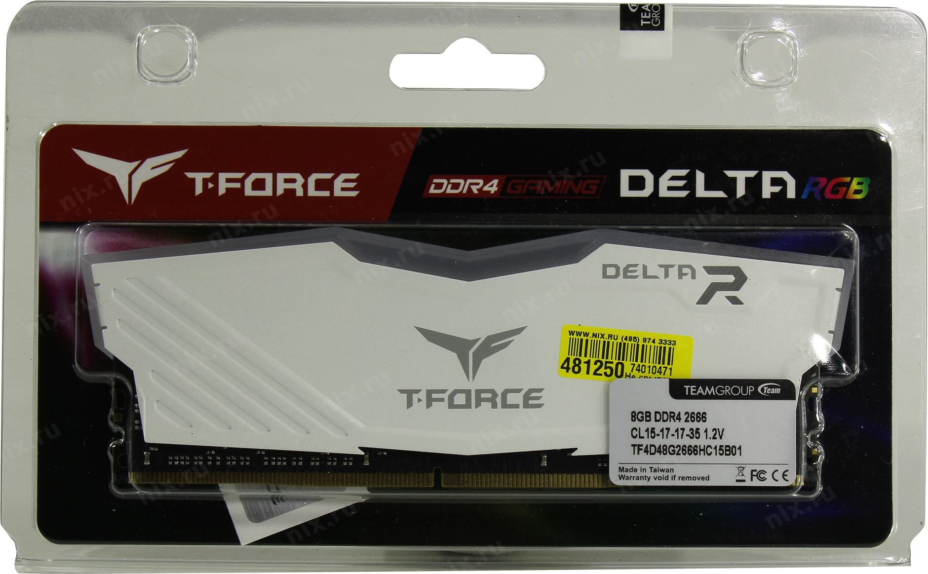 8gb teamgroup t force delta rgb 5200mhz. T force 2666. оперативная память 8 гб 1 шт. team group tf4d48g2666hc15b01.