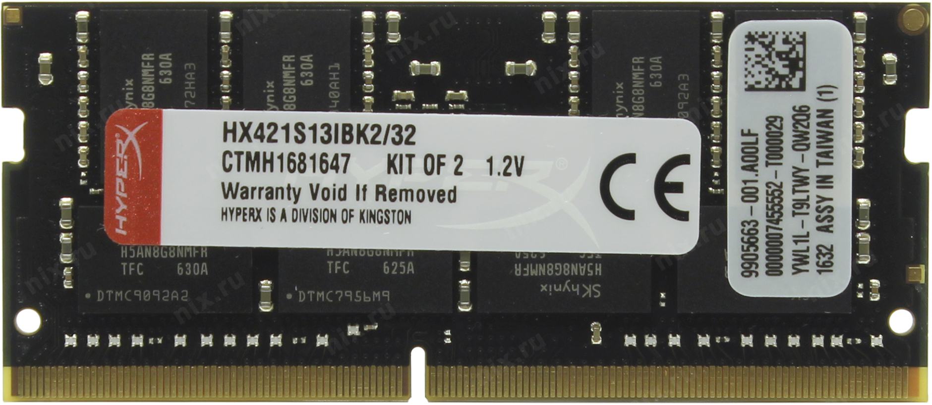 Kingston warranty void if removed. Оперативная память 4 ГБ 2 шт. HYPERX hx421s13ibk2/8.