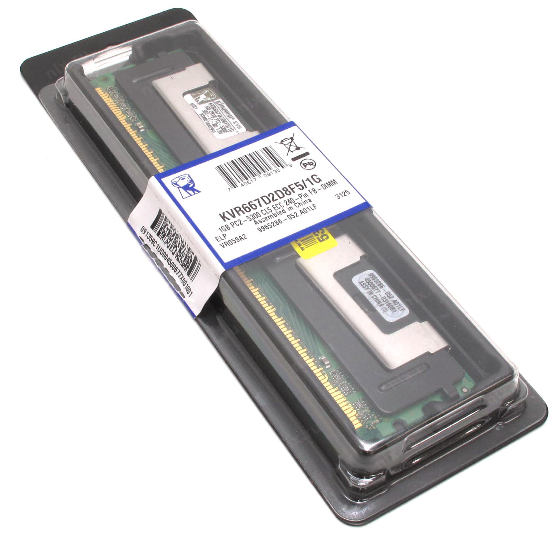 Modul Pamyati Kingston Valueram Fb Dimm Dimm 1 Gb Pc2 5300 1 Sht Kvr667d2d8f5 1g Kupit Cena I Harakteristiki Otzyvy