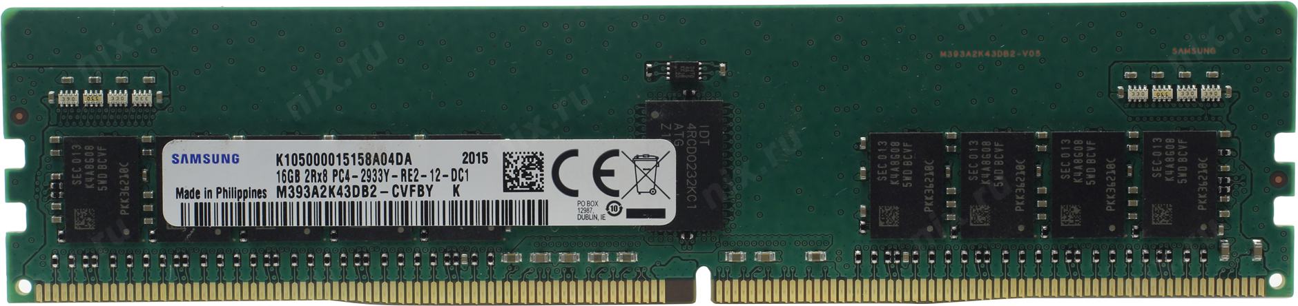 Modul Pamyati Samsung M393 Registered Ddr4 Dimm 16 Gb Pc4 23400 1 Sht Kupit Cena I Harakteristiki Otzyvy