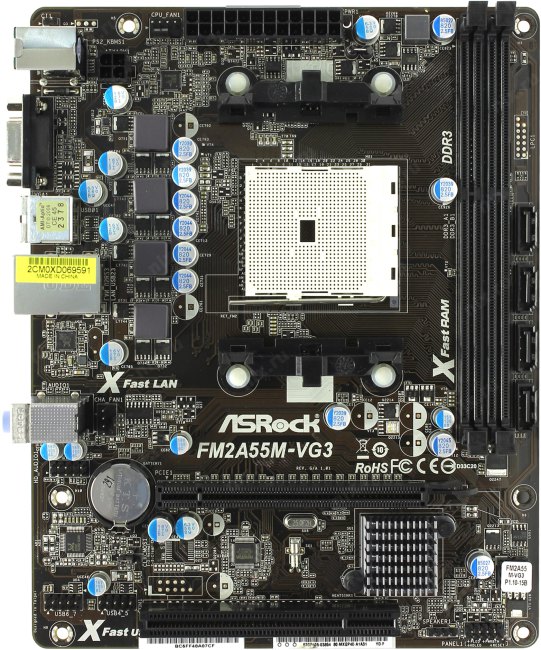 Asrock fm2a55m vg3 какие процессоры поддерживает