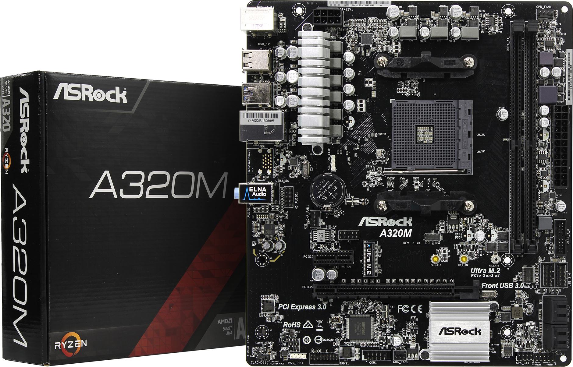 Материнская плата asrock a320m dvs