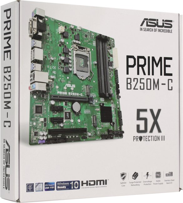Материнская плата ASUS PRIME B250MC купить, цена, характеристики, отзывы